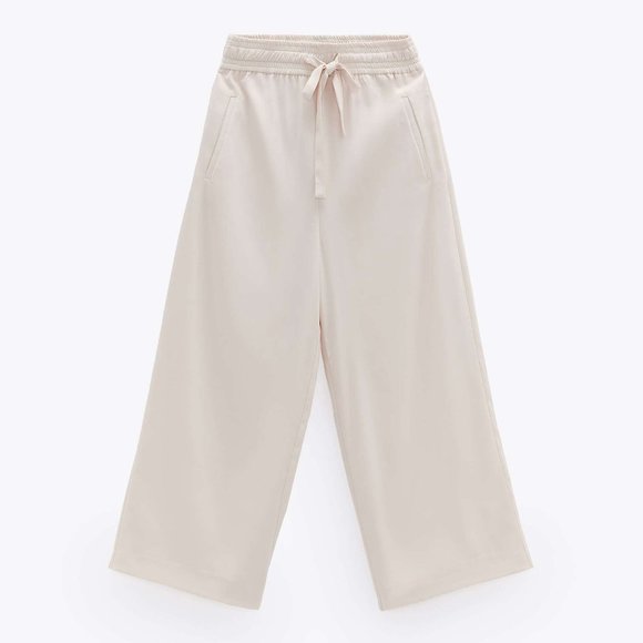 Zara Flowy Tied Pants - Picture 2 of 7